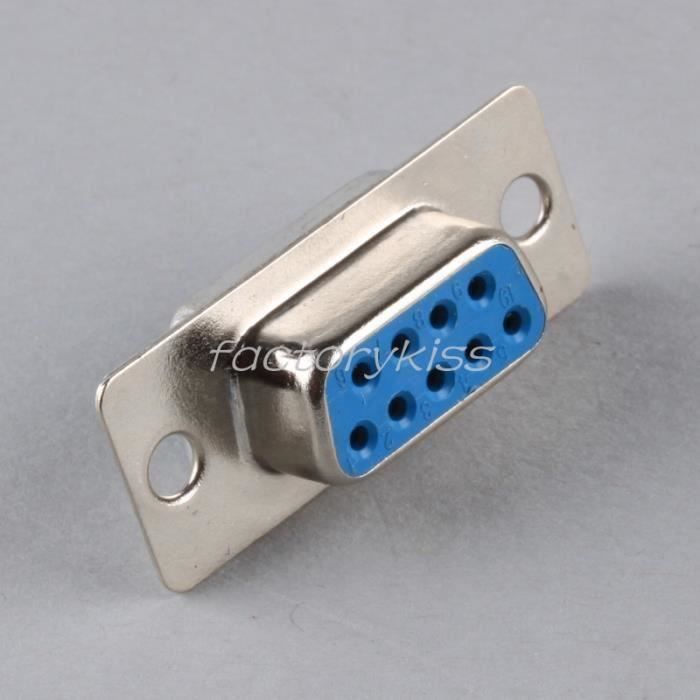 10pcs D Sub 9 Broches Db9 Femelle A Souder Type De Connecteur Socket Male Femelle Multifonction Electronique Informatique Adapteur W Prix Pas Cher Cdiscount