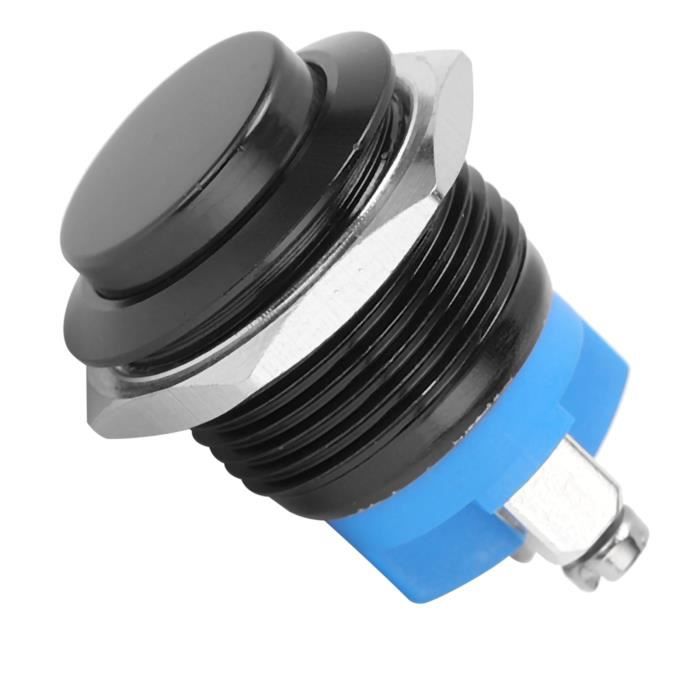 Cikonielf Interrupteur à bouton poussoir en métal Interrupteur à bouton ...