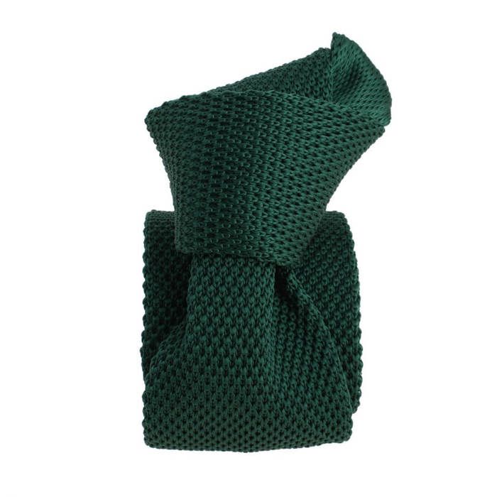 Cravate Tricot CLJ Charles Le Jeune - Vert Sauge, Microfibre, Unisexe, Neuve Avec étiquettes