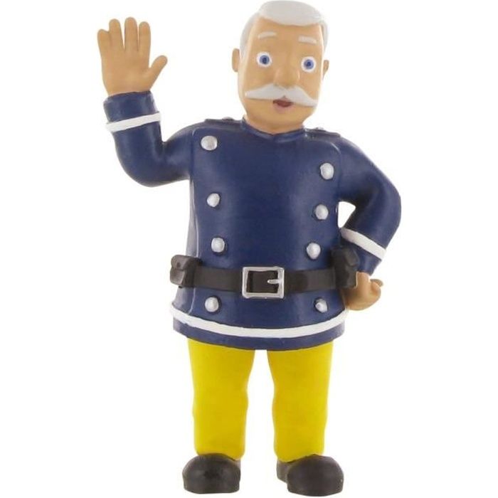 figurine commandant steele - sam le pompier - 8 cm - comansi - garçon - 3 ans