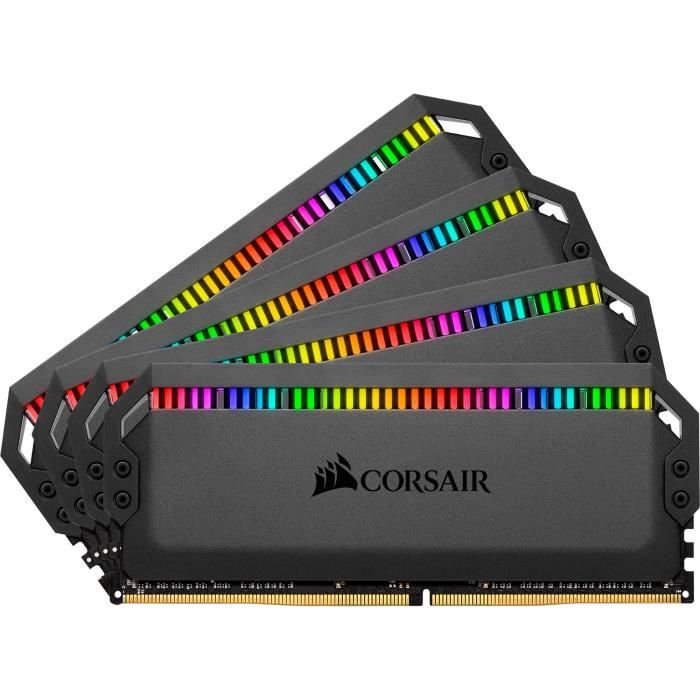 Vente Memoire PC Corsair Mémoire Dominator CMT64GX4M4K3600C16 module de mémoire 64 Go DDR4 3600 MHz pas cher Vente Memoire PC Corsair Mémoire Dominator CMT64GX4M4K3600C16 module de mémoire 64 Go DDR4 3600 MHz pas cher