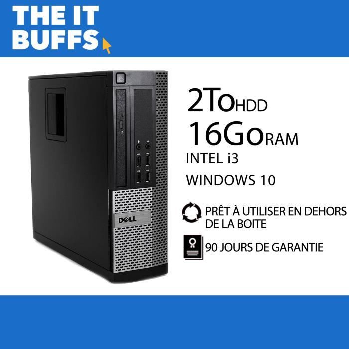 Dell 7010 I3 RAM HDD Windows 10 Ordinateur de bureau