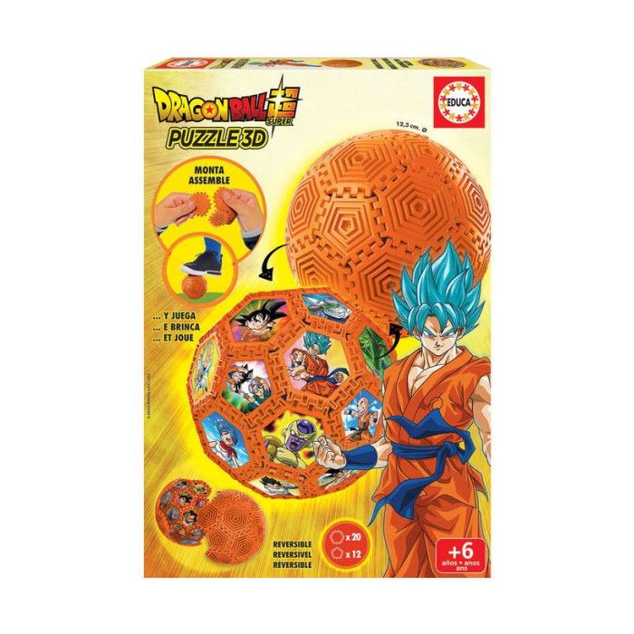 Educa - Puzzle De 500 Piezas Para Adultos | Serie Dragon Ball Z. Incluye Pegamento Fix Puzzle. A Partir De 11 Años (18216