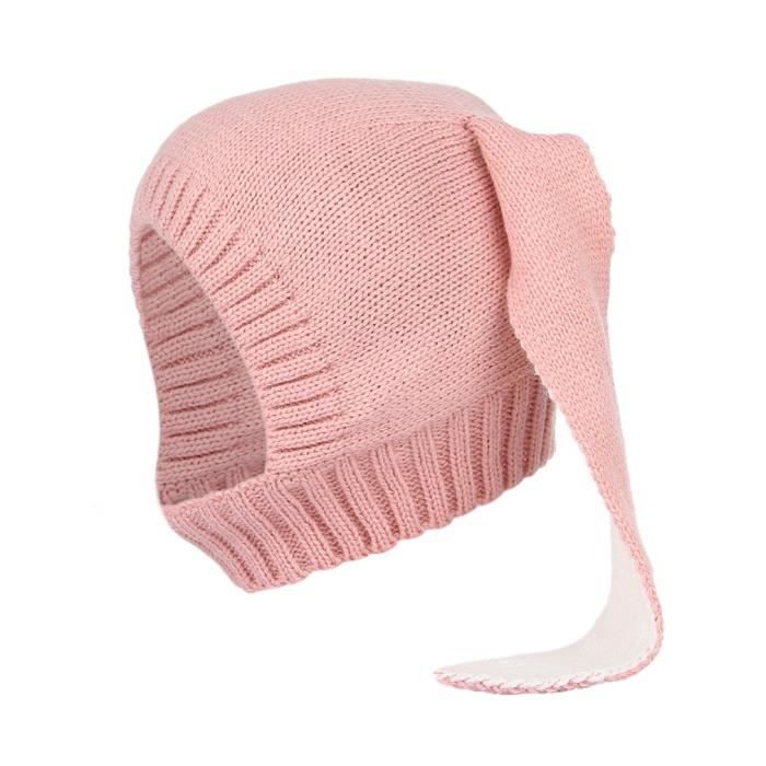 Cagoule Écharpe Bébé DRESHOW - Bonnet Pompon Pour Enfant 1-6 Ans - Hiver Chaud