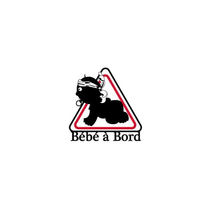 Autocollant Bebe A Bord Corse Foulard Sticker Adhesif 3 6 Taille 17 Cm Cdiscount Auto