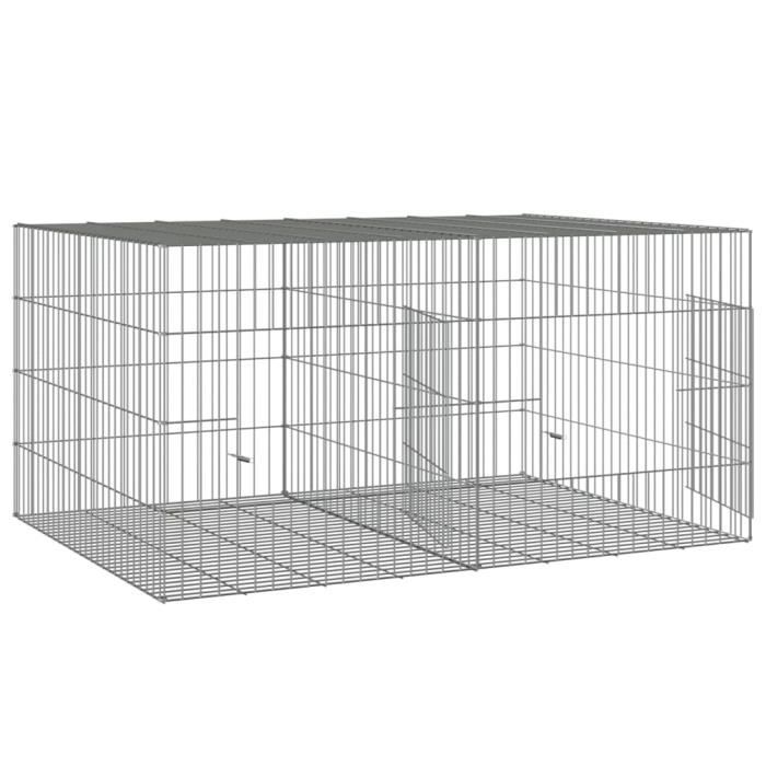 Comparer les prix de Cage à lapin - FAFEICY - FA001 - Fer galvanisé - 110x79x54 cm - Extérieur
