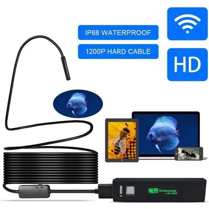 POFET WLAN-Endoskopkamera 8 Mm – Flexibles 5-m-Kabel, IP67 Wasserdicht, Für Smartphone, PC, Tablet (iOS/Android/Windows POFET WLAN-Endoskopkamera 8 Mm – Flexibles 5-m-Kabel, IP67 Wasserdicht, Für Smartphone, PC, Tablet (iOS/Android/Windows