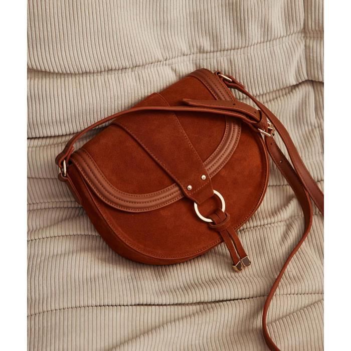 Sac rond shop en cuir femme