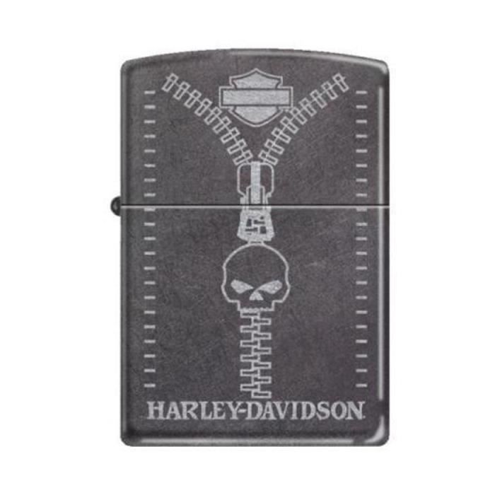 Pull/Polaire Femme Harley-Davidson – Taille M, Noir, Fermeture Complète, Style Motard
