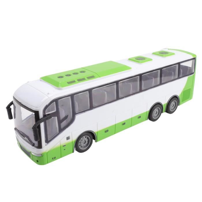 Hililand jouet de bus télécommandé 1/30 Modèle de bus télécommandé Simulation électrique sans fil Grand jouet de bus RC avec