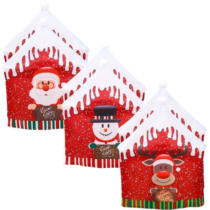 1 Ou 2 Lots De 2 Housses De Chaise Pour Décoration De Noël | Shopping