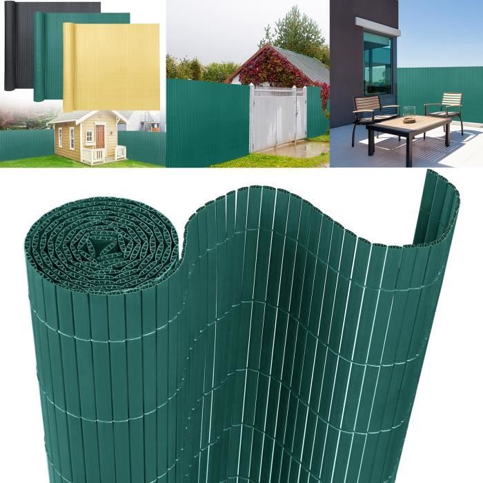 LARS360 Brisevue 180 x 1000 cm Vert Protection contre le vent Clôture en PVC résistant aux UV
