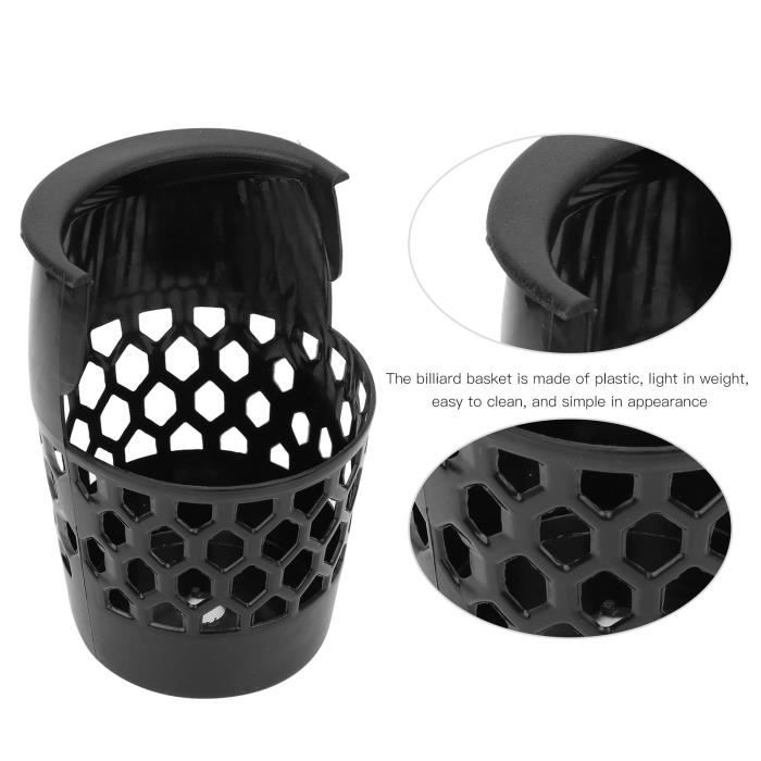 Doublures De Poche Pour Table De Billard MEISH - Lot De 6 En Caoutchouc Noir, Tailles 23 Cm Et 17 Cm