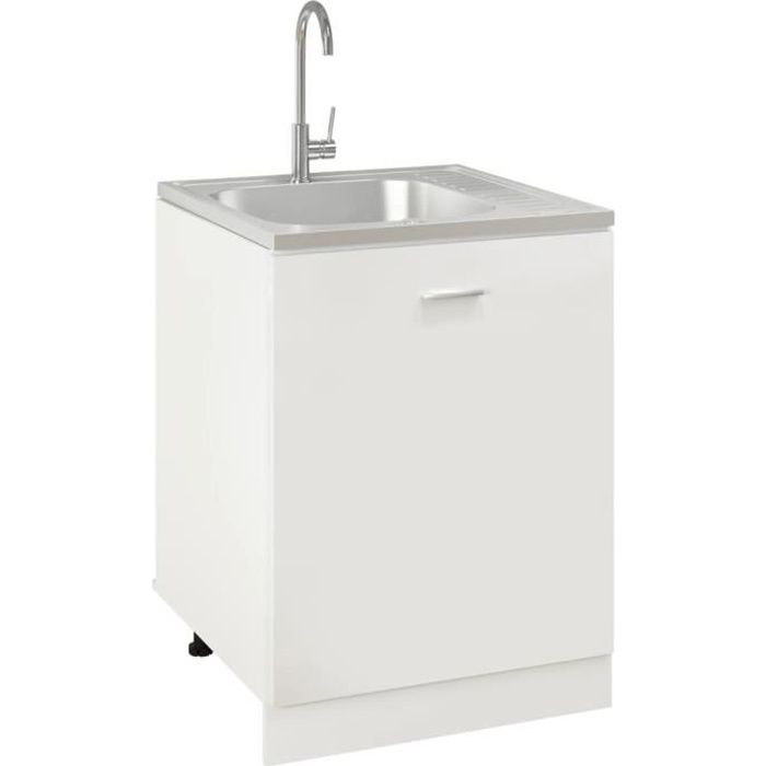 Jeu dévier de cuisine et égouttoir Argenté 600x600x155 mm Inox Mothinessto LY6638