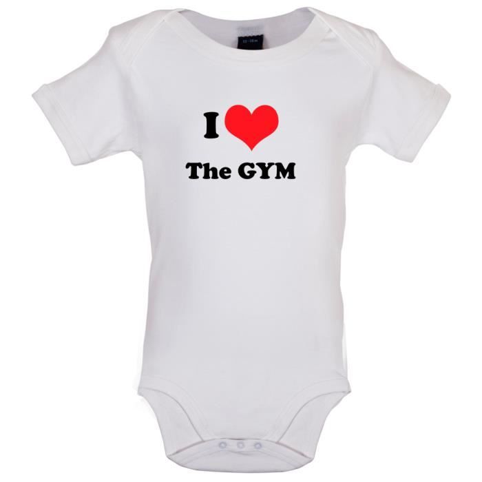 Dredown I Love The Gym Marrant Bebe Body Blanc Cdiscount Pret A Porter