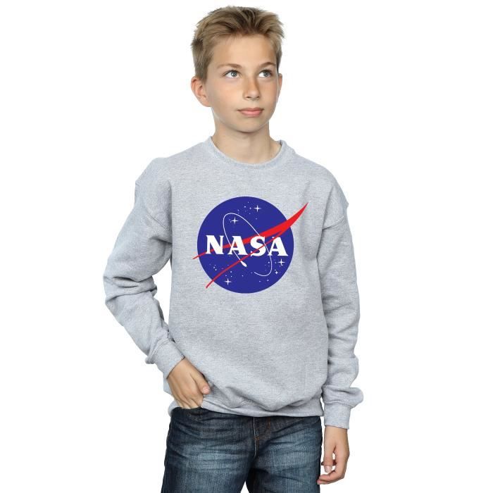 NASA Garçon Classic Insignia Logo Sweat-Shirt Sport gris - Cdiscount Sport