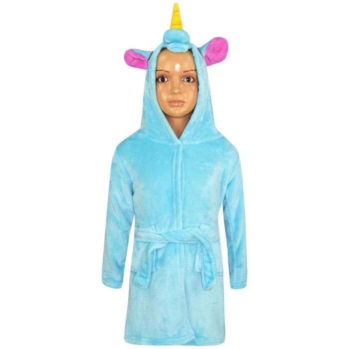 Peignoir Enfant Avec Capuche Unisexe 3d Animal Licorne Vetements