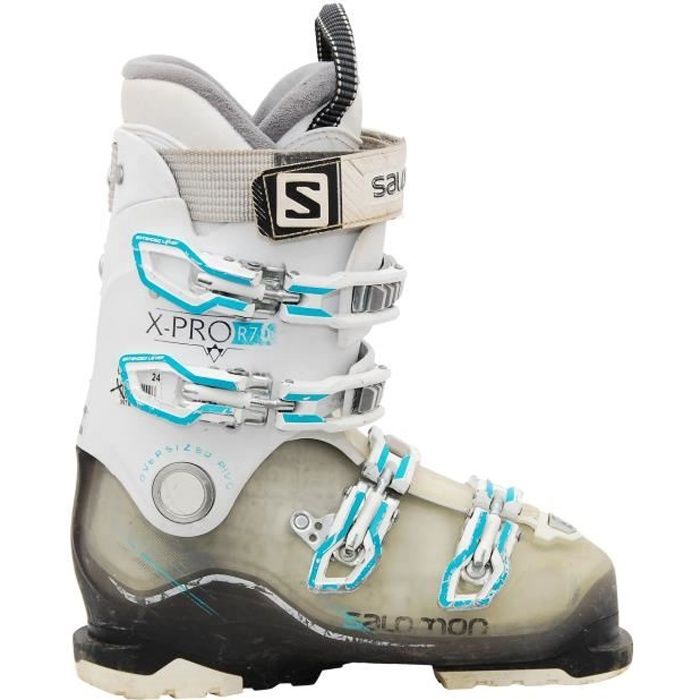 Chaussure ski Salomon Xpro r70w blanc noir bleu Cdiscount Sport