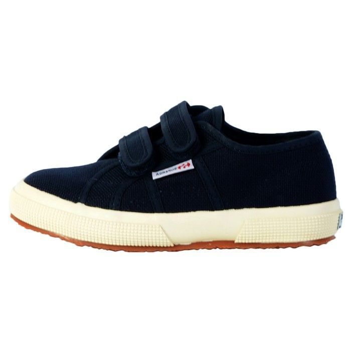 Superga Basket basse - SUPERGA - Cotjstrap Classic - Bleu - Fermeture lacets - Semelle vulcanisée