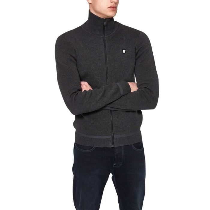 Gilet Homme TEDDY SMITH Ettore Col Montant Noir