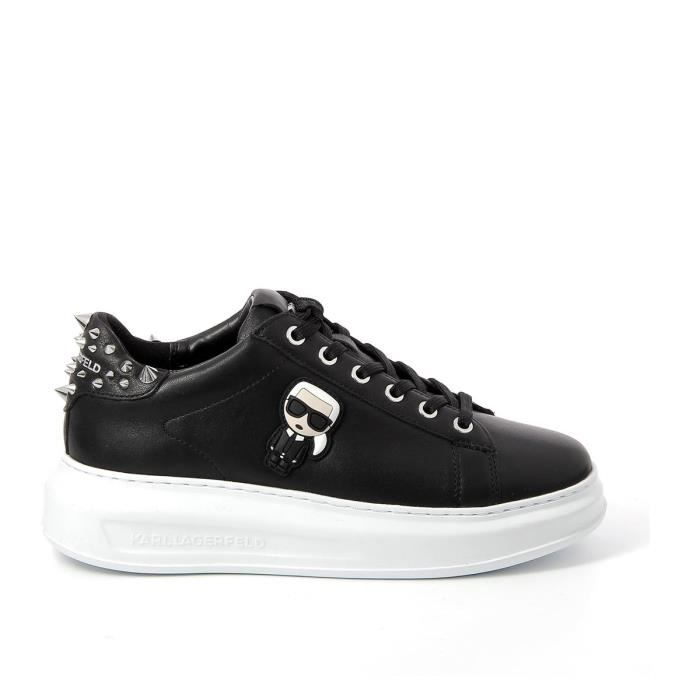 Basket Femme KARL LAGERFELD KL62529 Ikonic Stud Noir 38