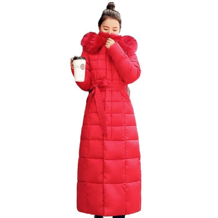 Doudoune top rouge capuche