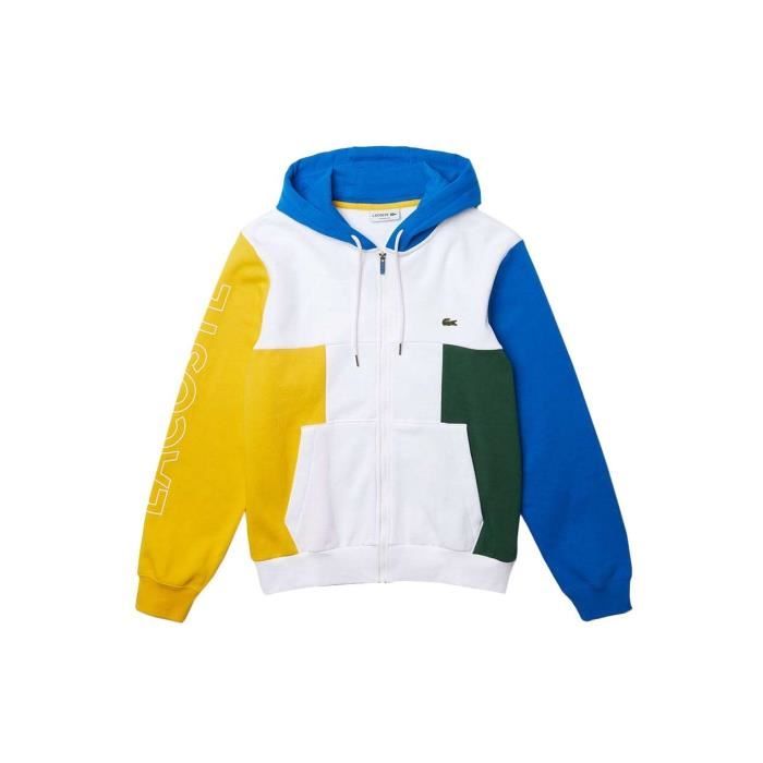 Sweat lacoste jaune homme cheap