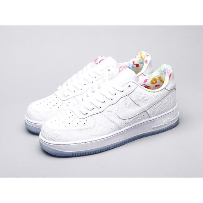 Basket Nike Air Force 1 Low Blanc - Cdiscount Chaussures