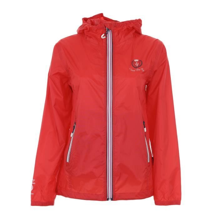 Veste impermeable fille Vent du Cap Garow GAROW FL bleu 12 ans