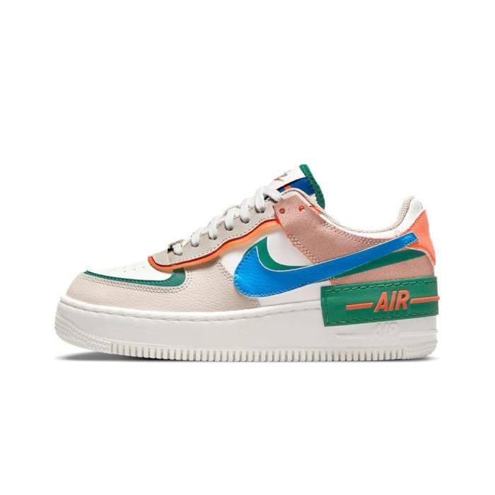 Air force 1 shadow rose bleue verte femme cheap