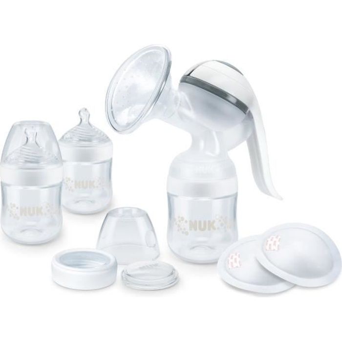 Photo de nuk-tire-lait-manuel-nature-sense-coffret-dallaitement-maternel