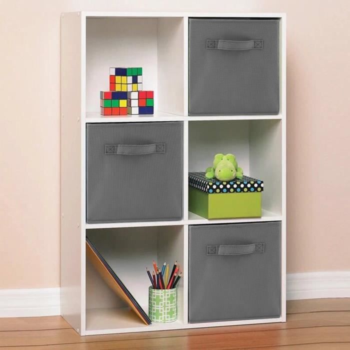 8pcs Boite De Rangement Pliante Cube De Rangement Pliable Coffre
