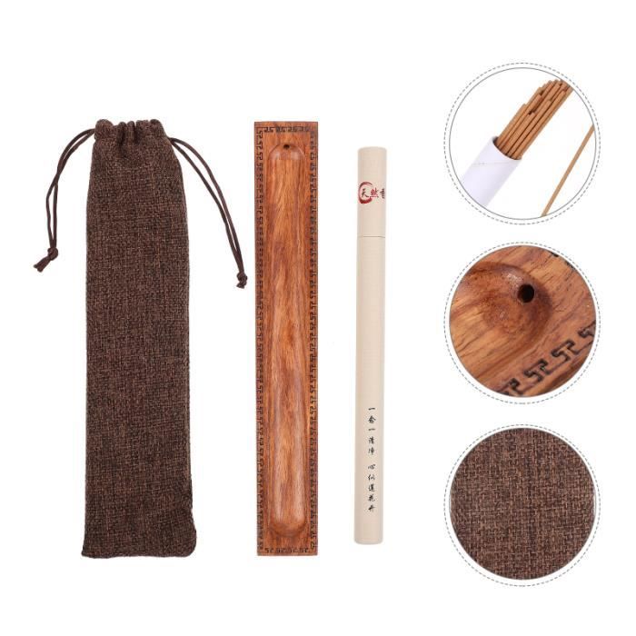 Mini Boîte Brûleur Cônes d'Encens Bois de Manguier | Porte-encens Artisanal