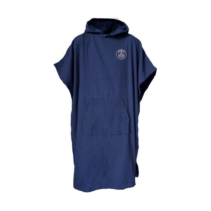 Poncho de bain Adulte 100 Coton PSG LOGO Taille unique Cdiscount Maison