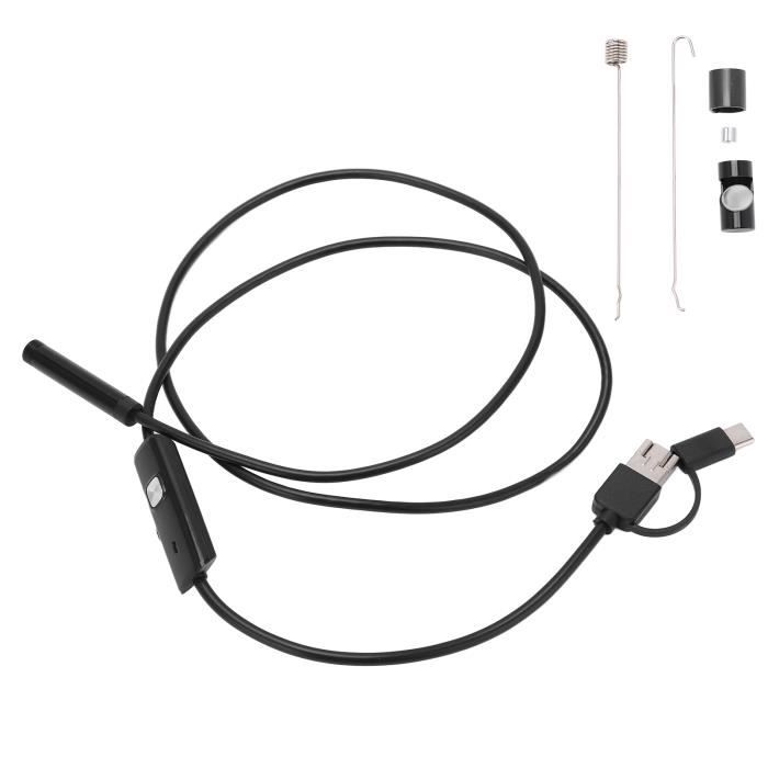 Endoscope industriel portable de 2,5 mm Caméra de 2,4 pouces HD avec écran LCD, longueur: 10m