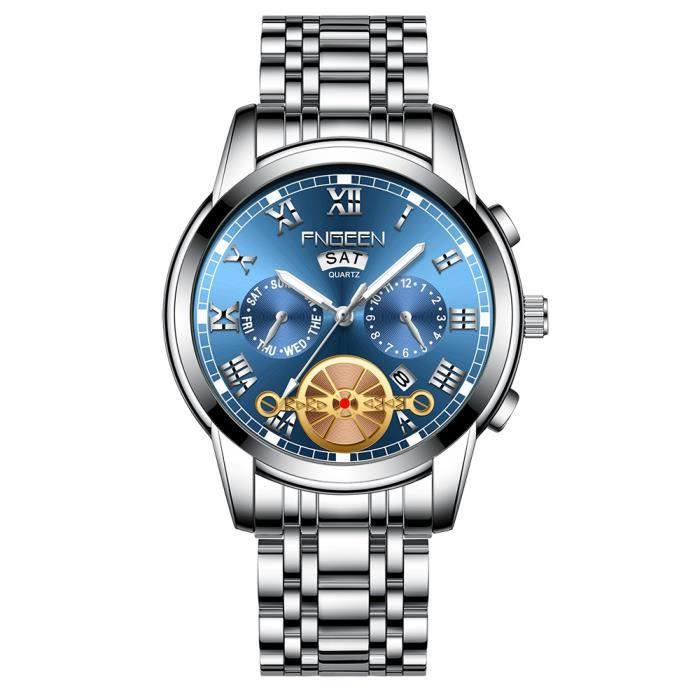 RMEGA Coffret Cadeau Montre Homme Montre Chic Montre pour Homme
