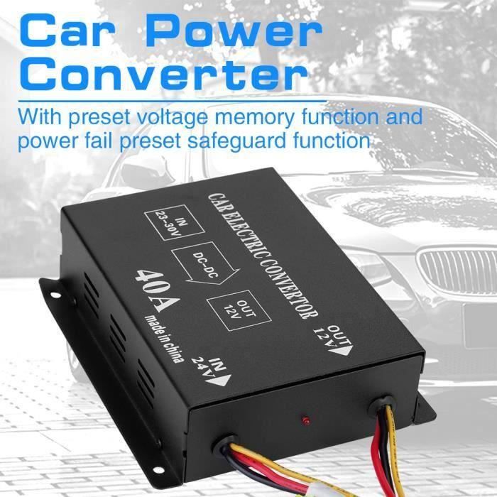 Stabilizzatore Di Tensione 24V A 12V, Regolatore Di Tensione DC 15-40V A DC 12v 40A 480W, Trasformatore LED 12 Per Automóviles,Camiones,Radios,Moto, Stabilizzatore DC DC 12(15-40V A 12V 40A 480W - 4