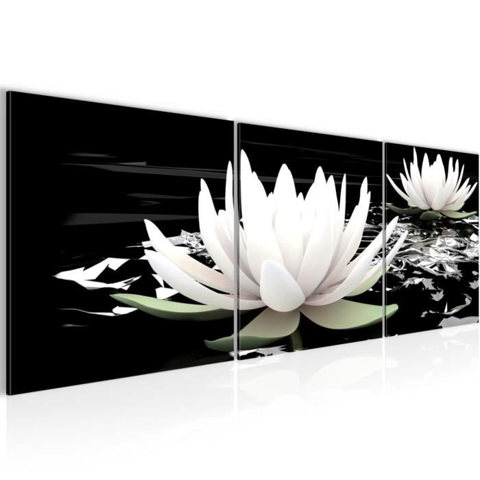 Impression Sur Toile 120x60 Cm Tulup - Tableau Décoration Murale Pour Salon Et Chambre Pret A Accrocher Fleurs Peintes 94928411