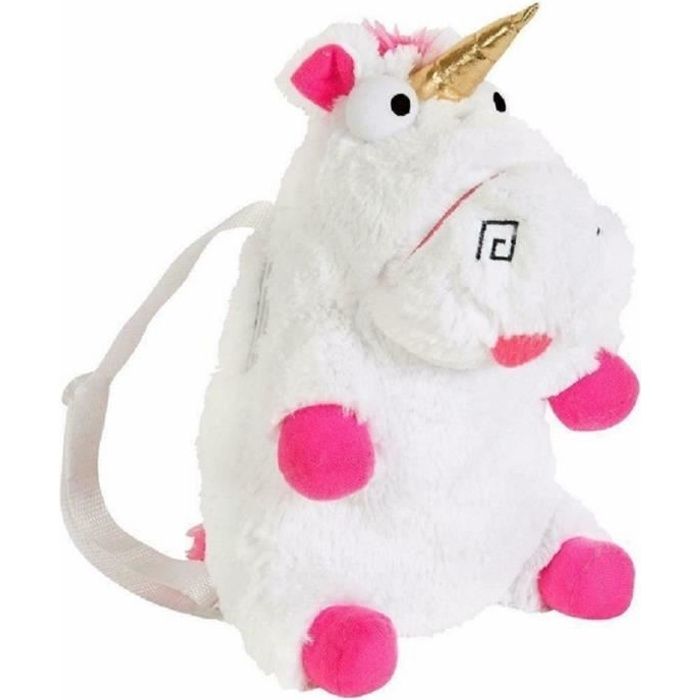 Minions Sac a dos en peluche Fluffy Unicorn 35x24cm Sac a dos peluche Licorne Cdiscount Bagagerie Maroquinerie