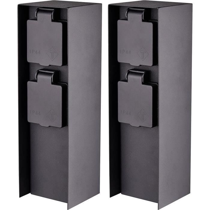 NOENNULL Colonne de Coque de Voiture Avant et Arrière PA 1/16 RC, Pièce de Rechange pour SCY 16101 16102 Noir, 2 Pièces
