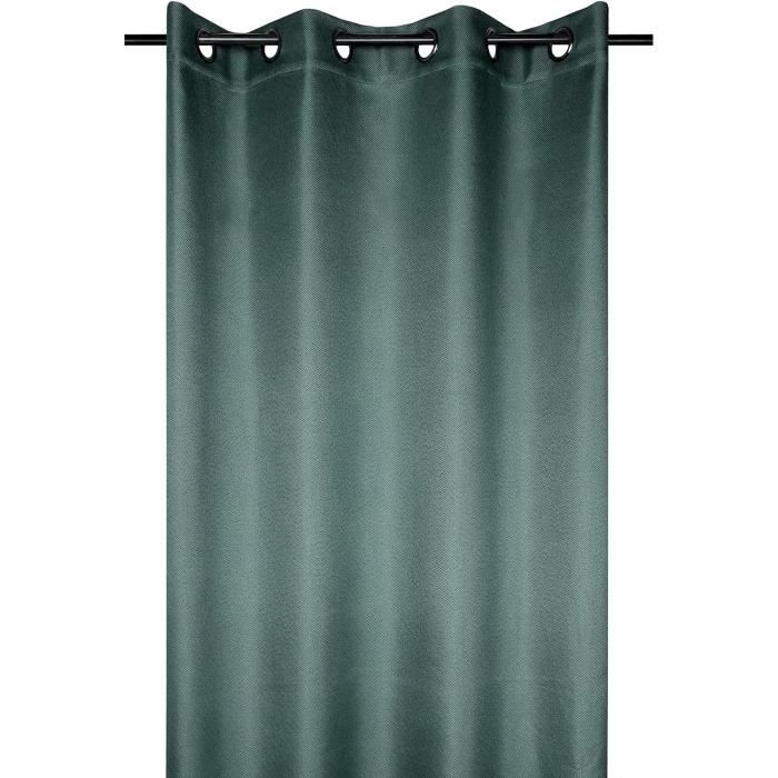 Rideau à passants - 140 x 260 cm - Polyester - Essentiel - Naturel