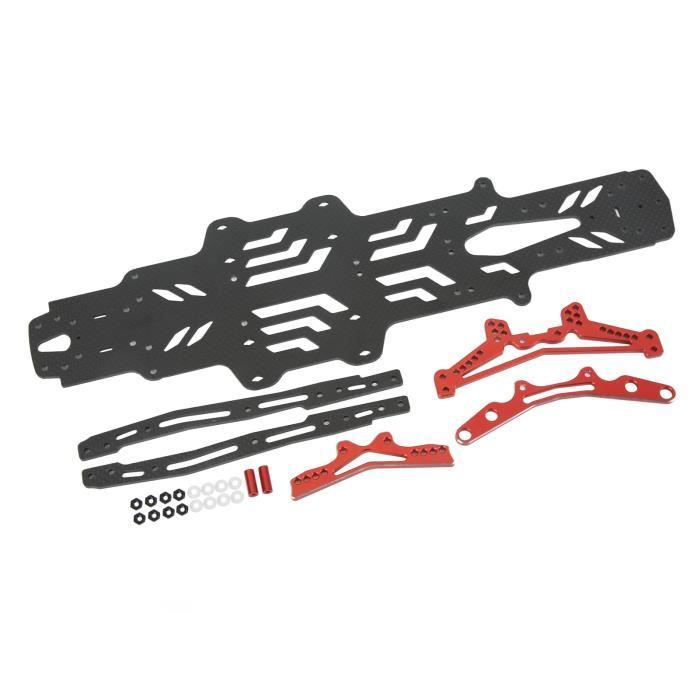 Châssis de voiture RC en fibre de carbone - SHIPENOPHY - Pour MST RMX2.0S et RRX2.0S - Blanc