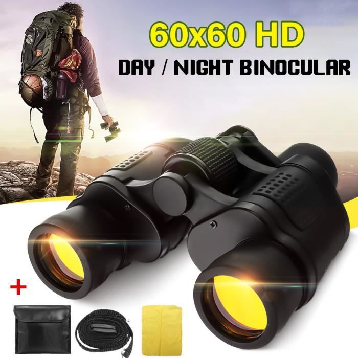 Design Lenses 60 x 60 Jour/Nuit militaire Zoom Puissant Jumelles paire de chasse Camping 30 x 30 