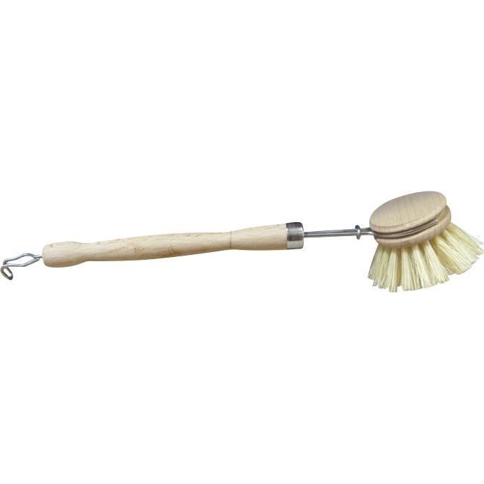 Brosse à vaisselle ronde fibres naturelles