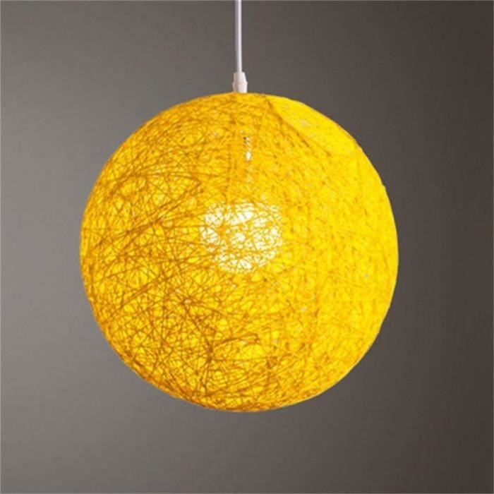 Abat-jour Origami Rond Citrouille En Papier Blanc - Style Nordique Pour Lampe Suspension E27, Chambre Salon Bar