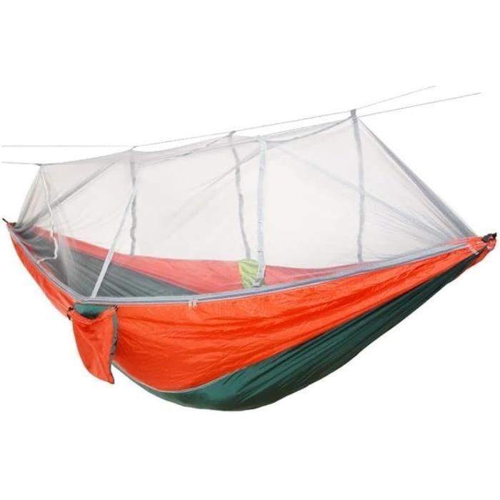 Hamac de voyage double extérieur en nylon de parachute - FOGUO - Bleu