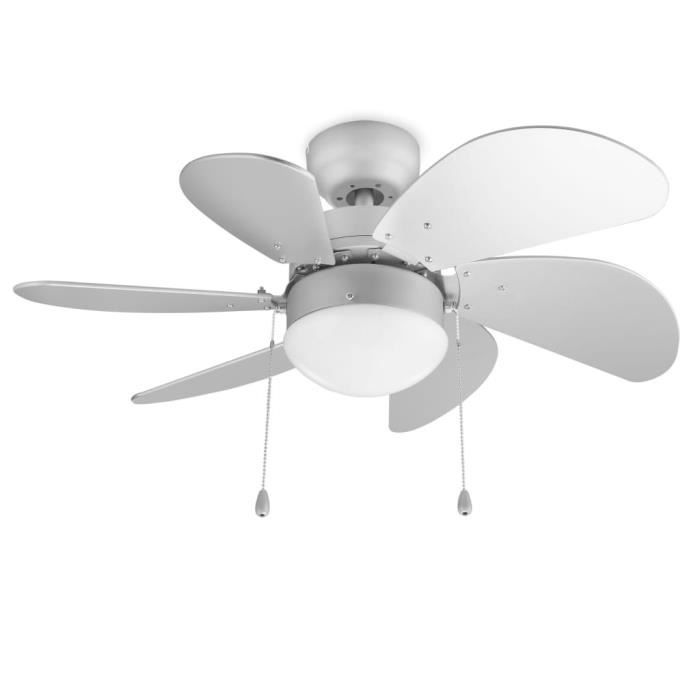 Ventilateur de plafond - Tristar - VE-5810 - 50 W - Argenté - 76 cm - 3 vitesses - Tristar