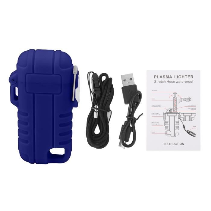 Briquet électrique à Arc LcFun - Rechargeable USB-C - Coupe-vent - Longue Portée - Pour Bougies, Barbecue, Camping