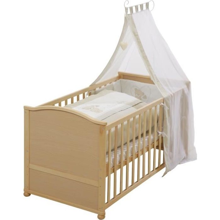 Roba Lit Bebe Complet Liebhabaer 70x140 Cm Convertible Coloris Naturel Cdiscount Puericulture Eveil Bebe