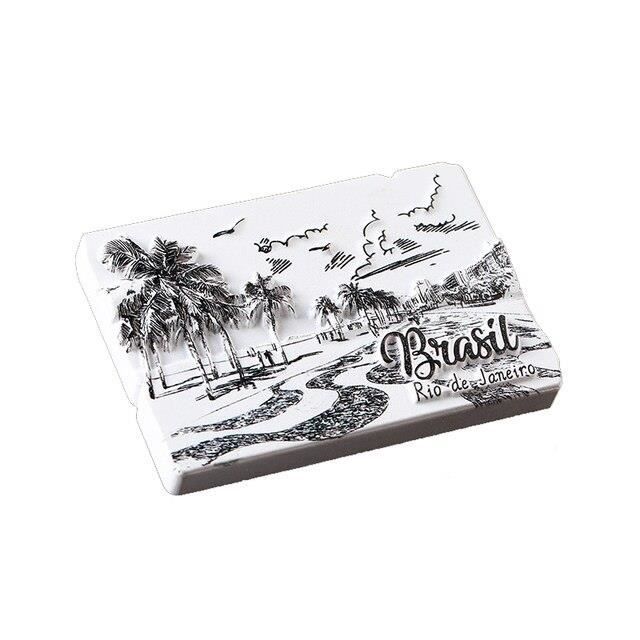 Lot De 2 Aimants Frigo Bali - Souvenir Plage Et Cocotier En Résine - Décoration Voyage - 6,5 Cm